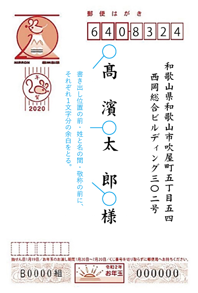 意外と知らない 年賀状の宛名面の書き方に関するルール マナー 年賀本舗ブログ