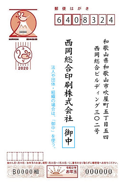 意外と知らない 年賀状の宛名面の書き方に関するルール マナー 年賀本舗ブログ