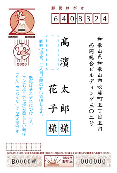 意外と知らない 年賀状の宛名面の書き方に関するルール マナー 年賀本舗ブログ