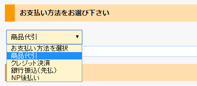 お支払い方法